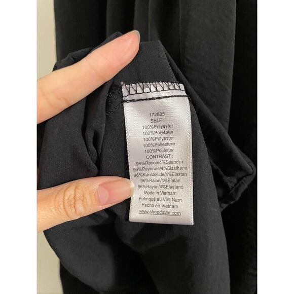 Anthropologie Asymmetrical Dress in Olive and Black - Picture 4 of 7